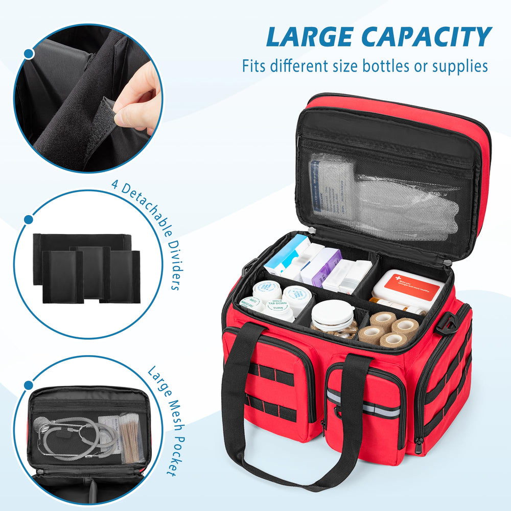 Marscamd bag insulated top compartment keeps medicines organized during travel.