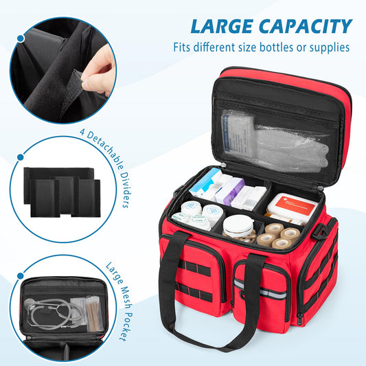 Marscamd bag insulated top compartment keeps medicines organized during travel.