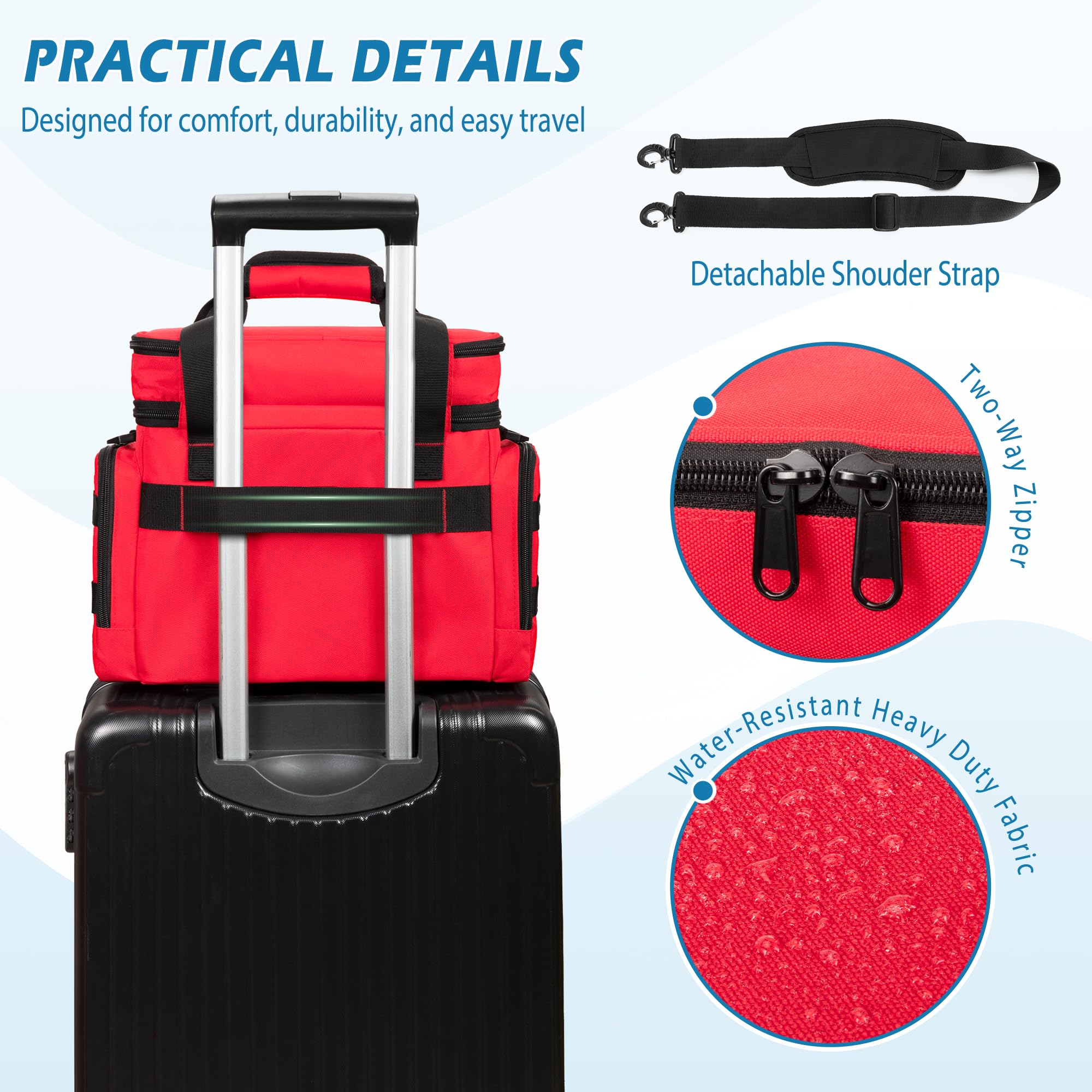 Marscamd bag is lightweight yet spacious for travel and home use.