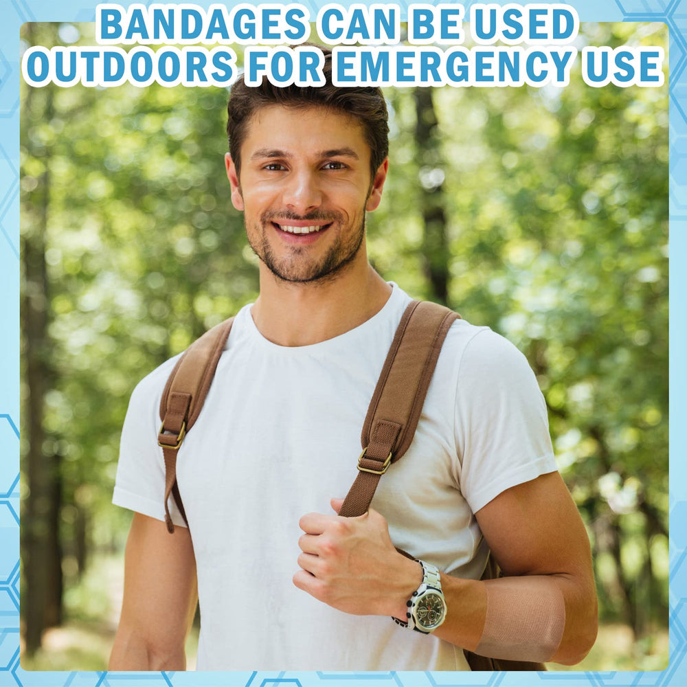 Marsui latex-free bandages packaging label emphasizes latex-free design.