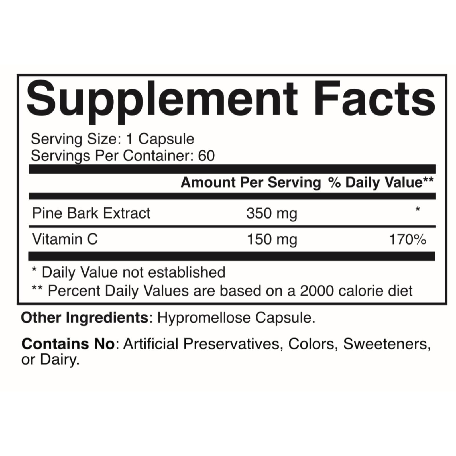 Martin Clinic Navitol bottle back with ingredients for cognitive support