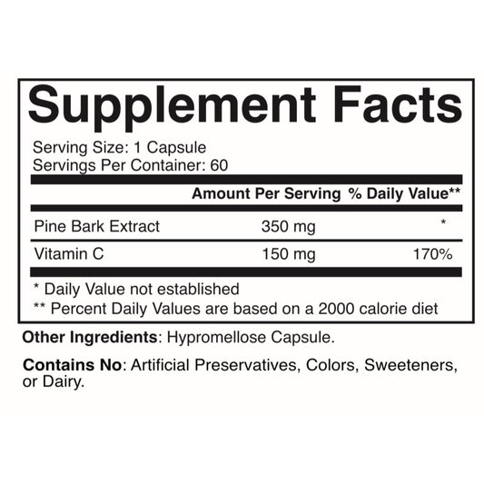 Martin Clinic Navitol bottle back with ingredients for cognitive support