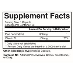 Martin Clinic Navitol bottle back with ingredients for cognitive support