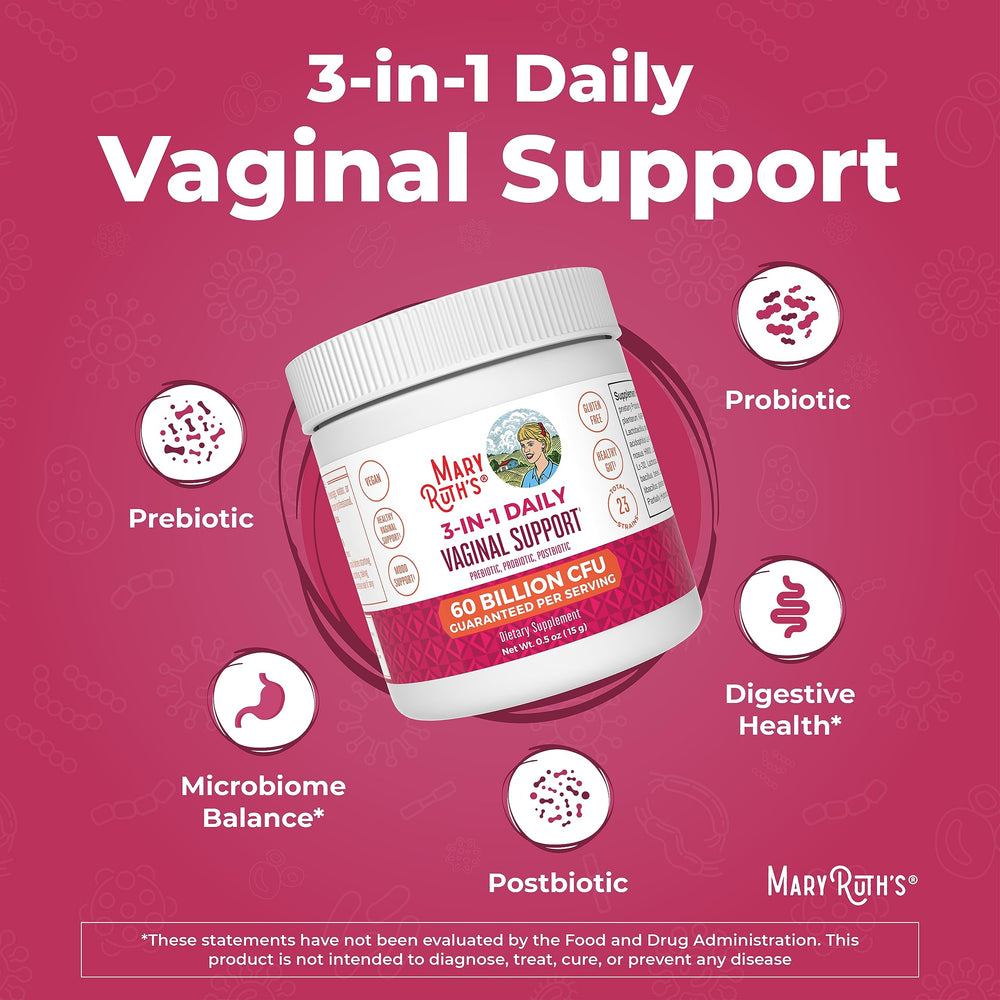 Ingredient list on MaryRuth's packaging highlights 23 strains.