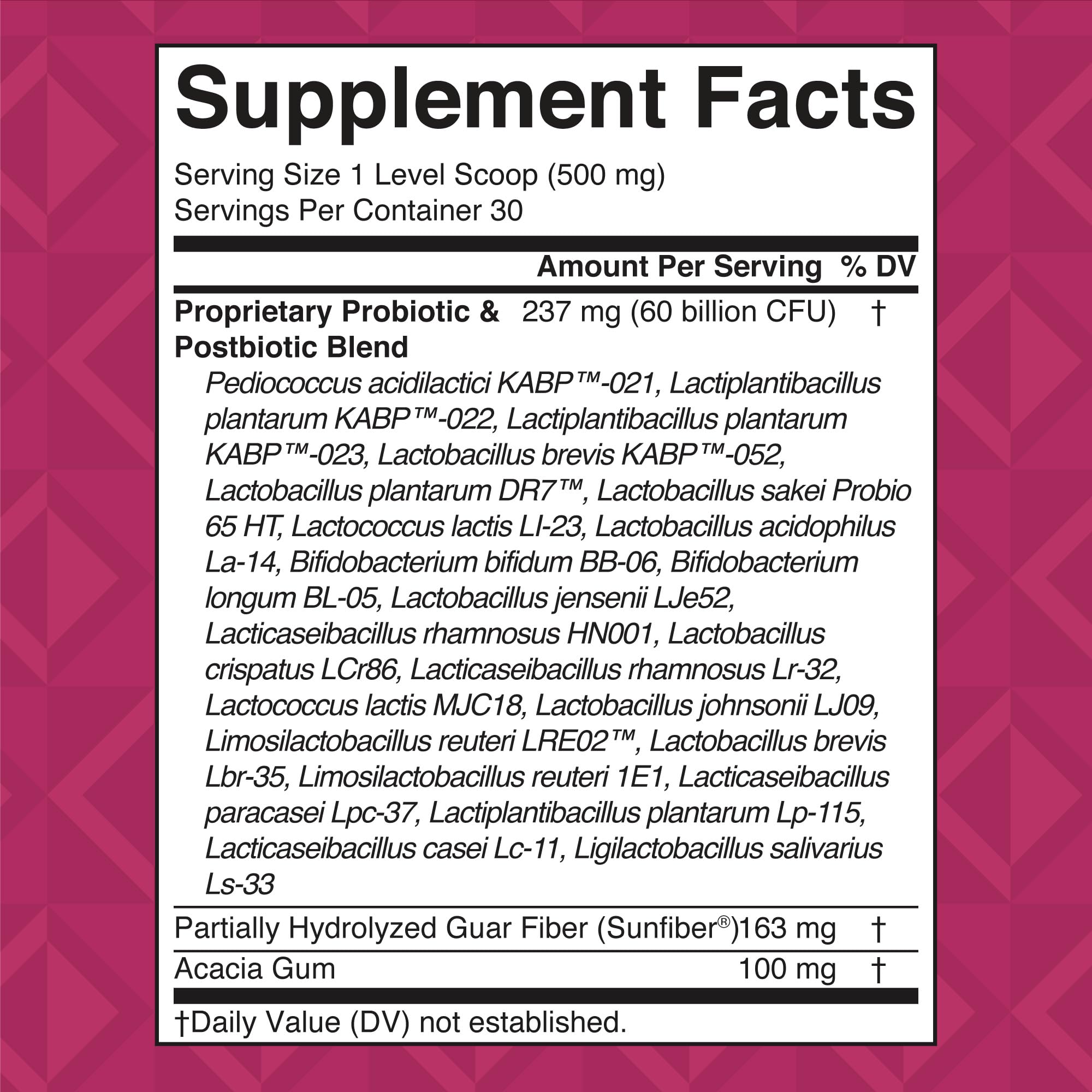 Front label on MaryRuth's vegan probiotic highlights allergen-free credentials.
