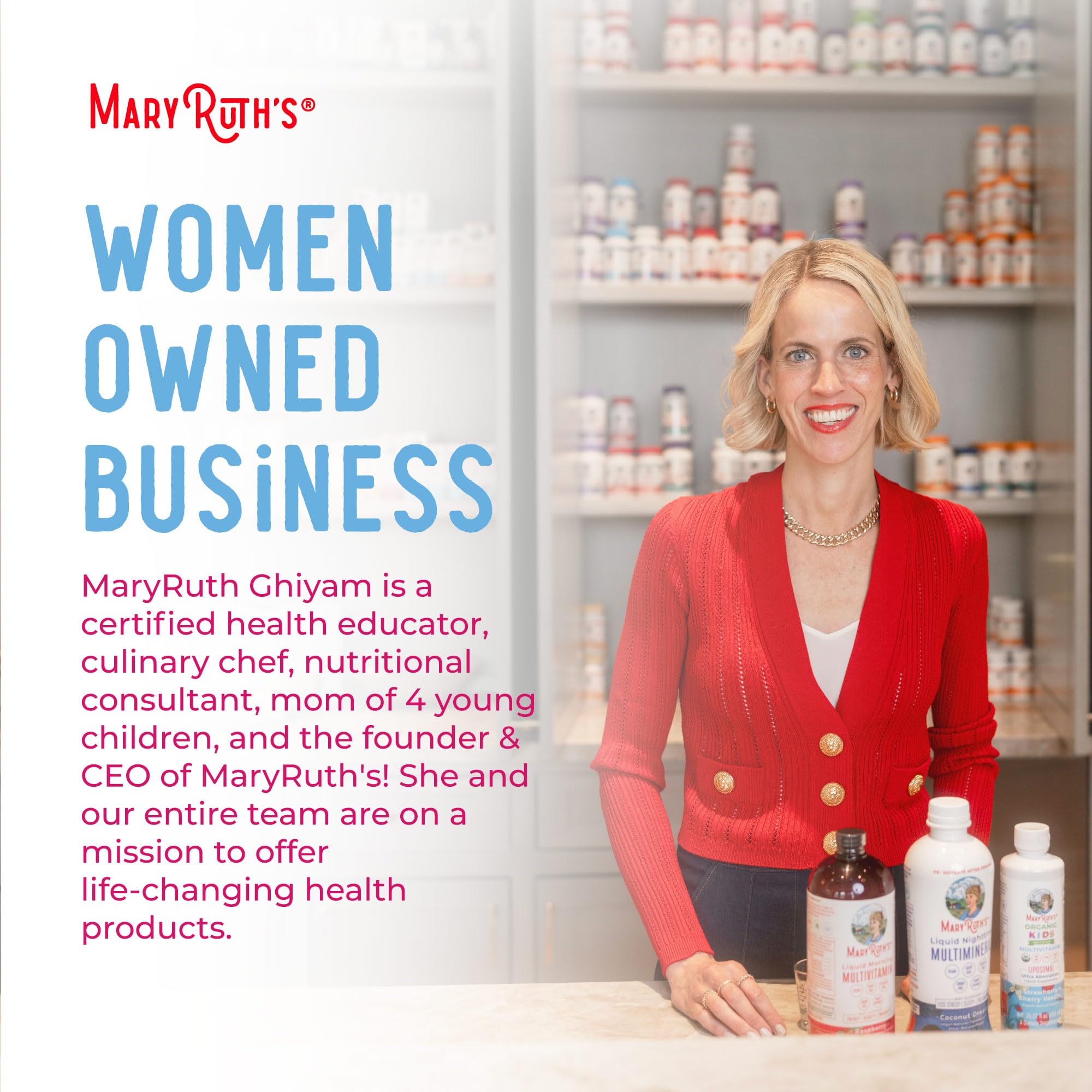 MaryRuth’s ingredients list signals plant-based support.