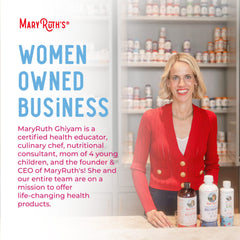 MaryRuth’s ingredients list signals plant-based support.