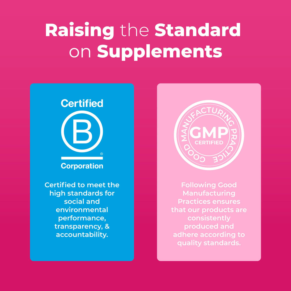 MaryRuth's Biotin gummy promotes hair, nails, and skin health.