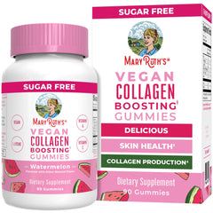 MARYRUTH'S collagen boosting gummies watermelon bottle for daily skin support