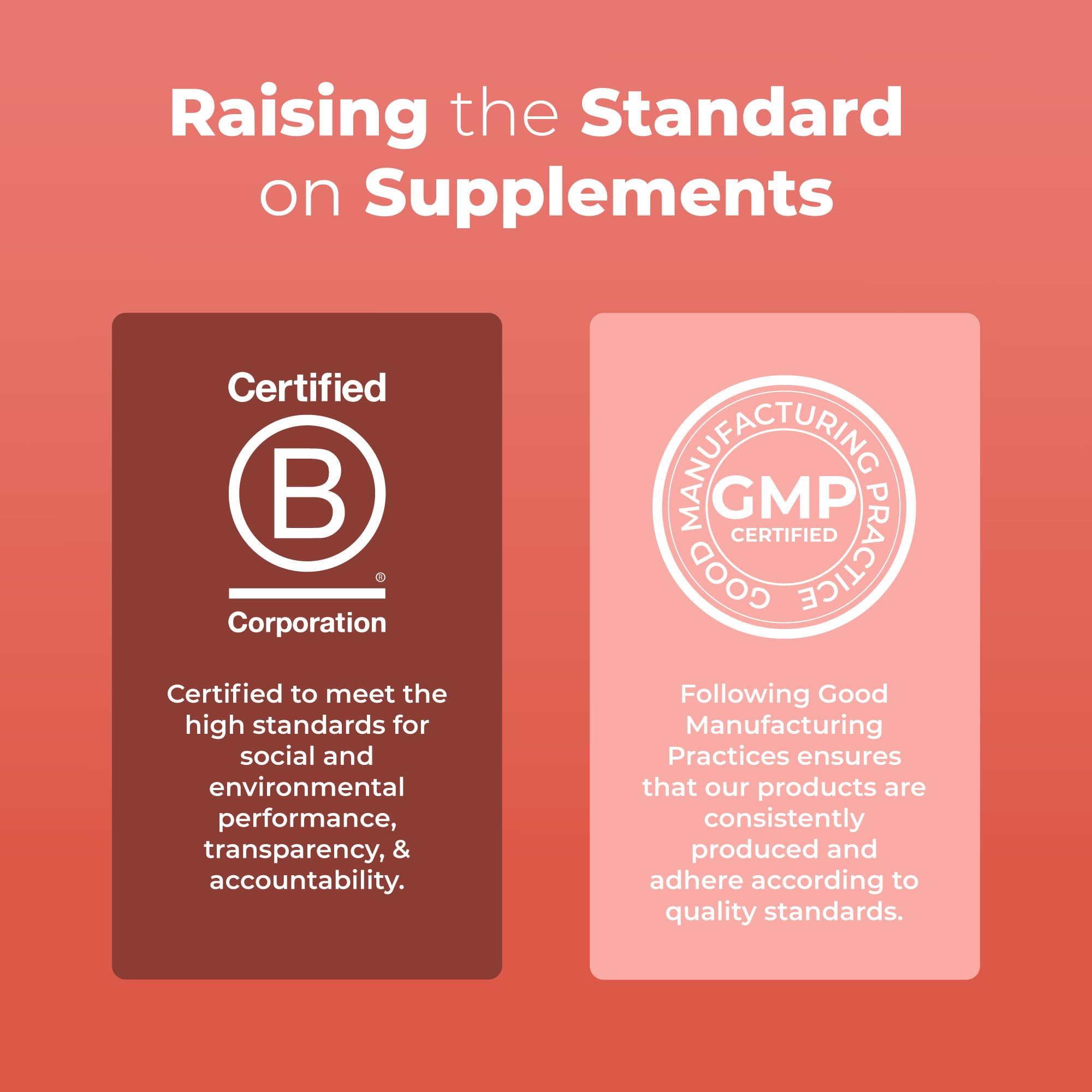 Front label emphasizes non-GMO and B Corp certification on MaryRuth's Gummies