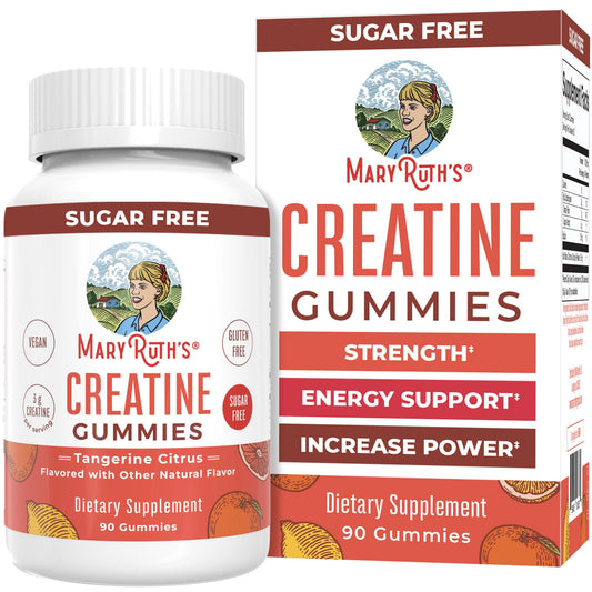 MaryRuth's Creatine Gummies bottle for on-the-go workouts