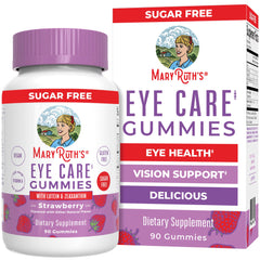 MaryRuth's Eye Care Gummies bottle presenting vegan eye support.