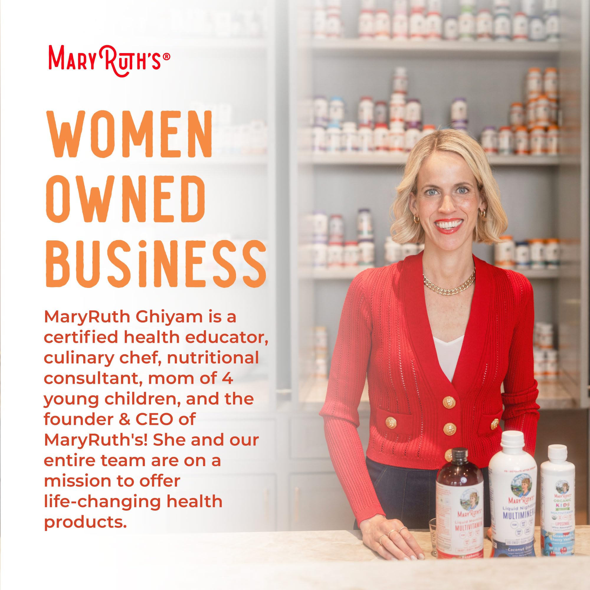 MaryRuth's kid-friendly omega gummies ready for family routines.