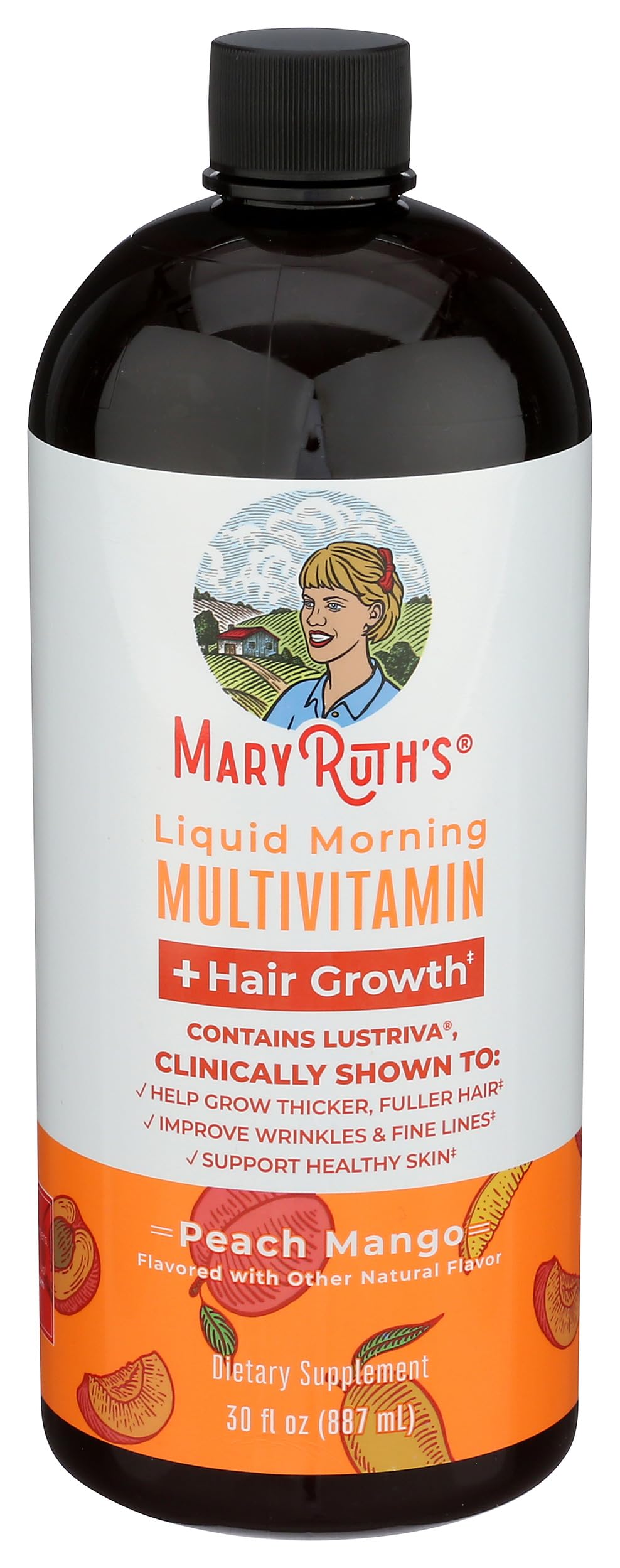 Lustriva ingredient highlighted for potential thicker hair.
