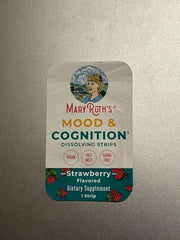 MaryRuth's mood-cognition strip placed on tongue during travel.