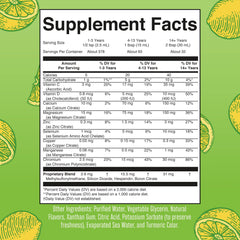 MaryRuth's Nighttime Multimineral bottle back shows minerals and vitamins details.