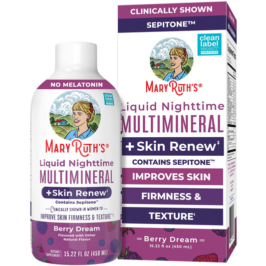 MaryRuth's night-time multimineral bottle for easy nightly skin renewal