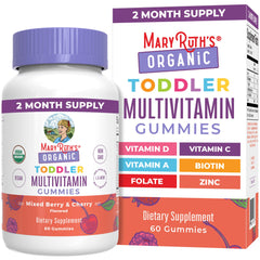 MaryRuth's Organic Toddler Multivitamin Gummies bottle for daily wellness