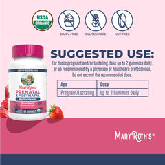 MaryRuth's prenatal methylfolate 800mcg highlight folate support for pregnancy.