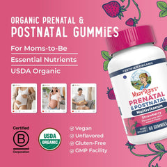 MaryRuth's prenatal gummies being poured to illustrate easy daily use.