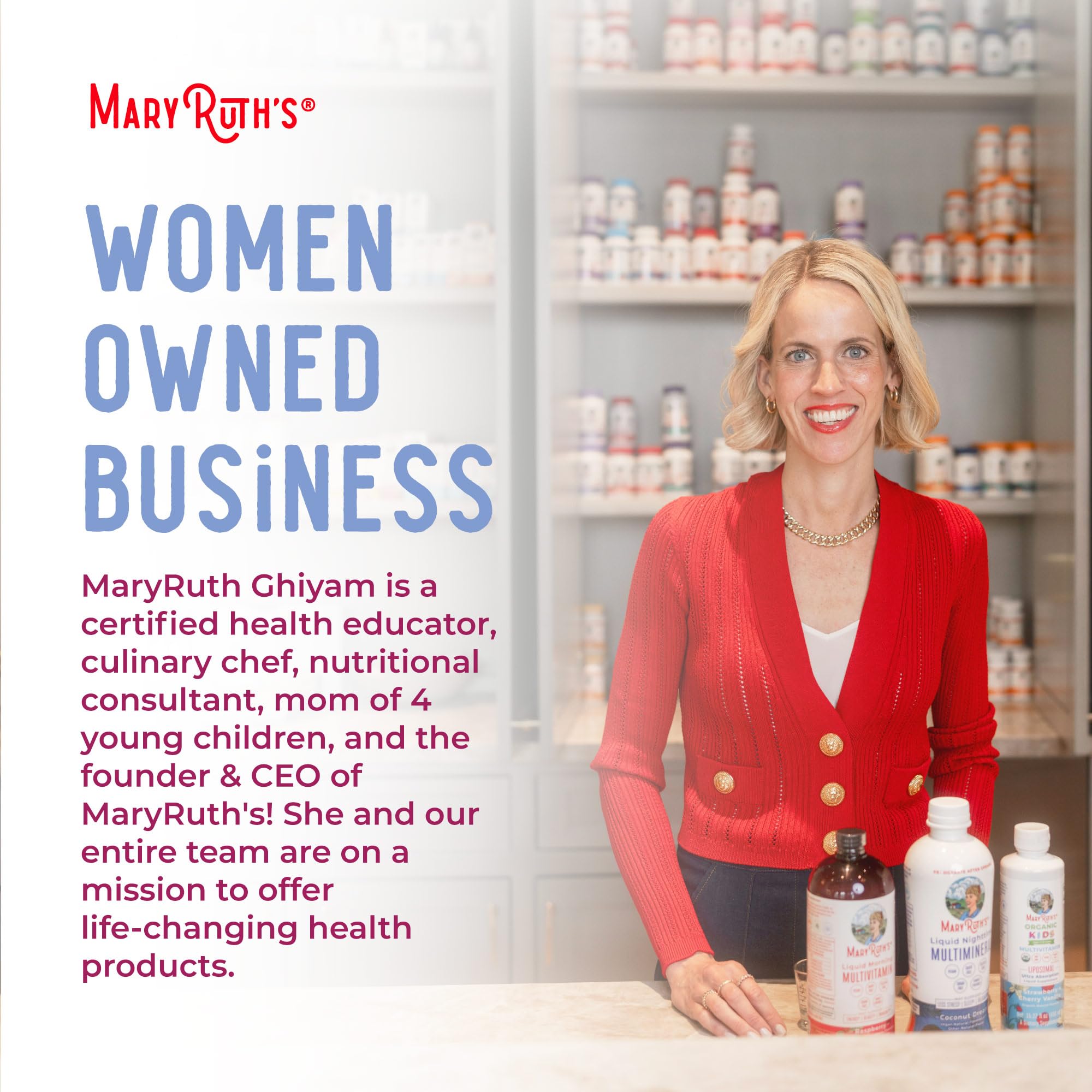 MaryRuth's Prenatal Liposomal ingredients panel close-up