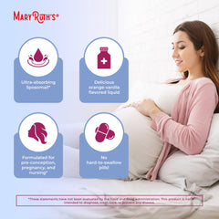MaryRuth's Liposomal bottle displayed with refrigeration icon