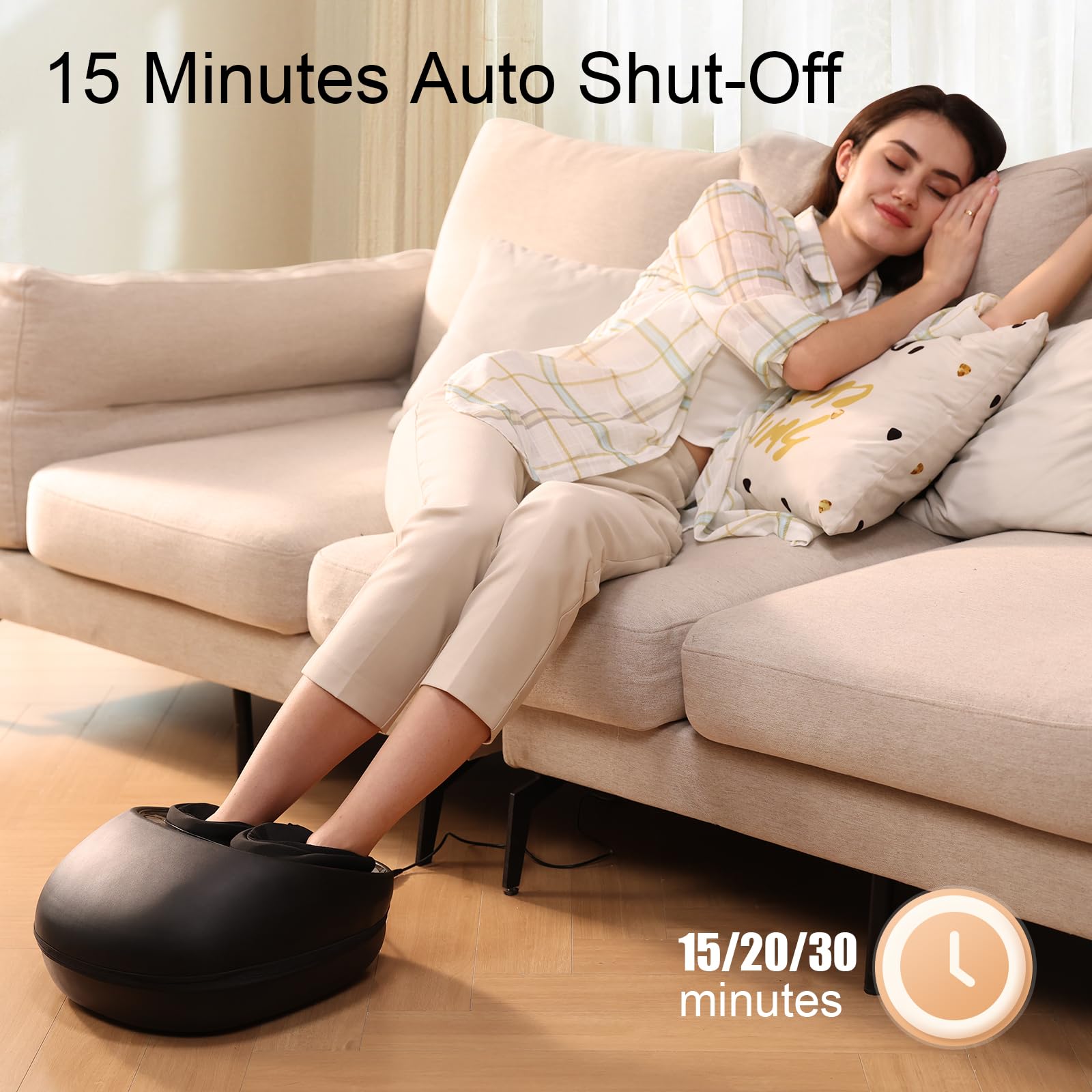 MASGRE Compact, sleek design fits beside a sofa for easy access.
