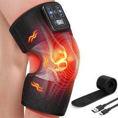 MASGRE cordless knee massager with heat for on-the-go relief