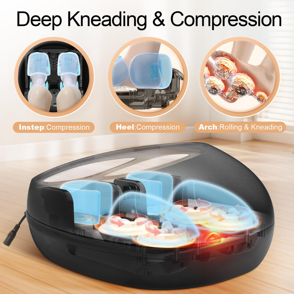 MASGRE Shiatsu rolling action targets arches and soles for refreshment.