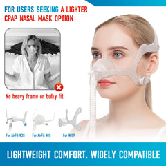 Masktouch Airfit N20 replacement elbow with quick-release for easy connections.