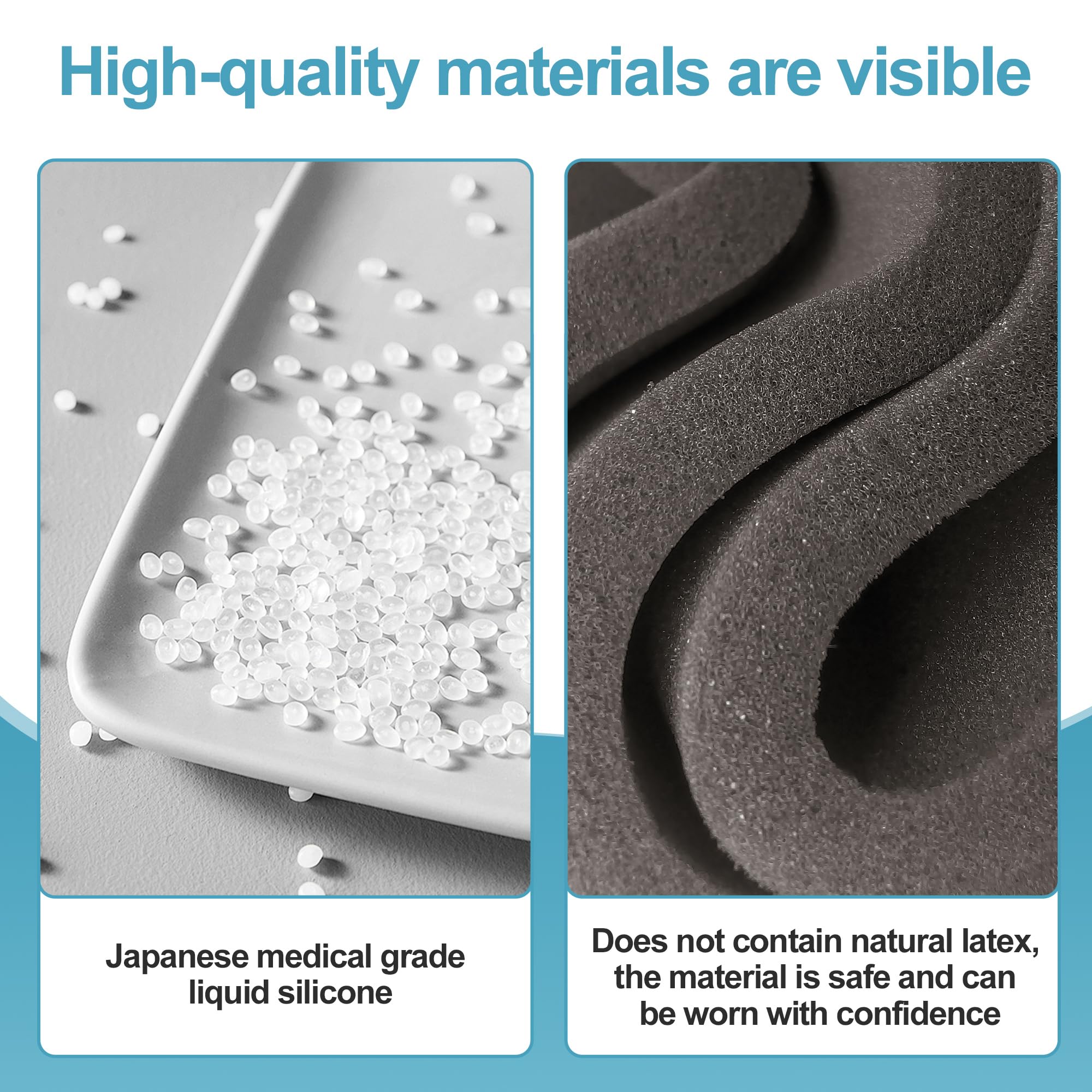 Masktouch seal-flex detail highlights flexible fit and reduced shifting during sleep.