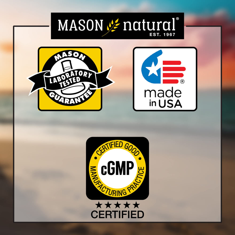 Mason Natural packaging of 90 capsules, ready for ongoing joint support.