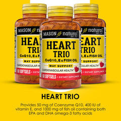 Mason Natural Heart Trio packaging box emphasizes three-month supply convenience