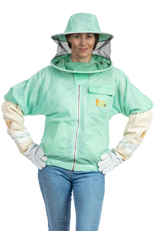 Massive Bee Store ventilated jacket with round veil for breathable hive work