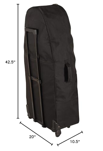 Master Massage Wheel Carrying Case side view with handle demonstrates maneuverability