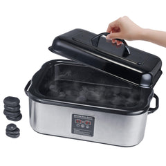 Master Massage Equipment 18 Quart Warmer control panel highlights precise digital temperature control