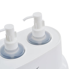 Individually removable bottles enable easy refills.