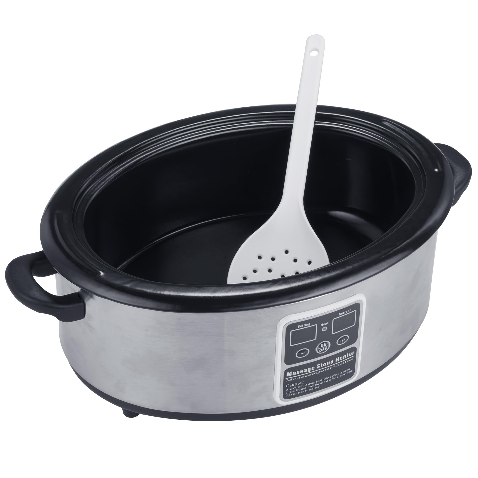 Master Massage inner pot design supports 60-80 stones for versatile sessions.
