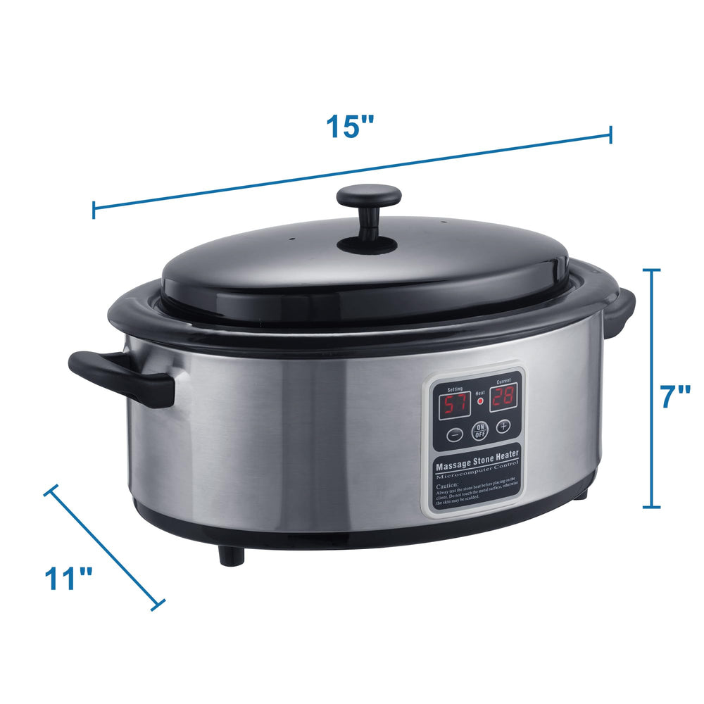 Master Massage temperature display enables quick, accurate heat management.