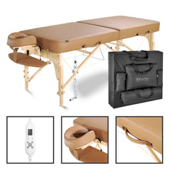 Master Massage height adjust from 24 to 34 inches for comfort.