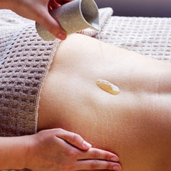 Master Massage USA-made bottle on display emphasizes quality and craftsmanship.