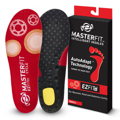 MASTERFIT EZQF with PosiLink forefoot platform for stable cycling power transfer.