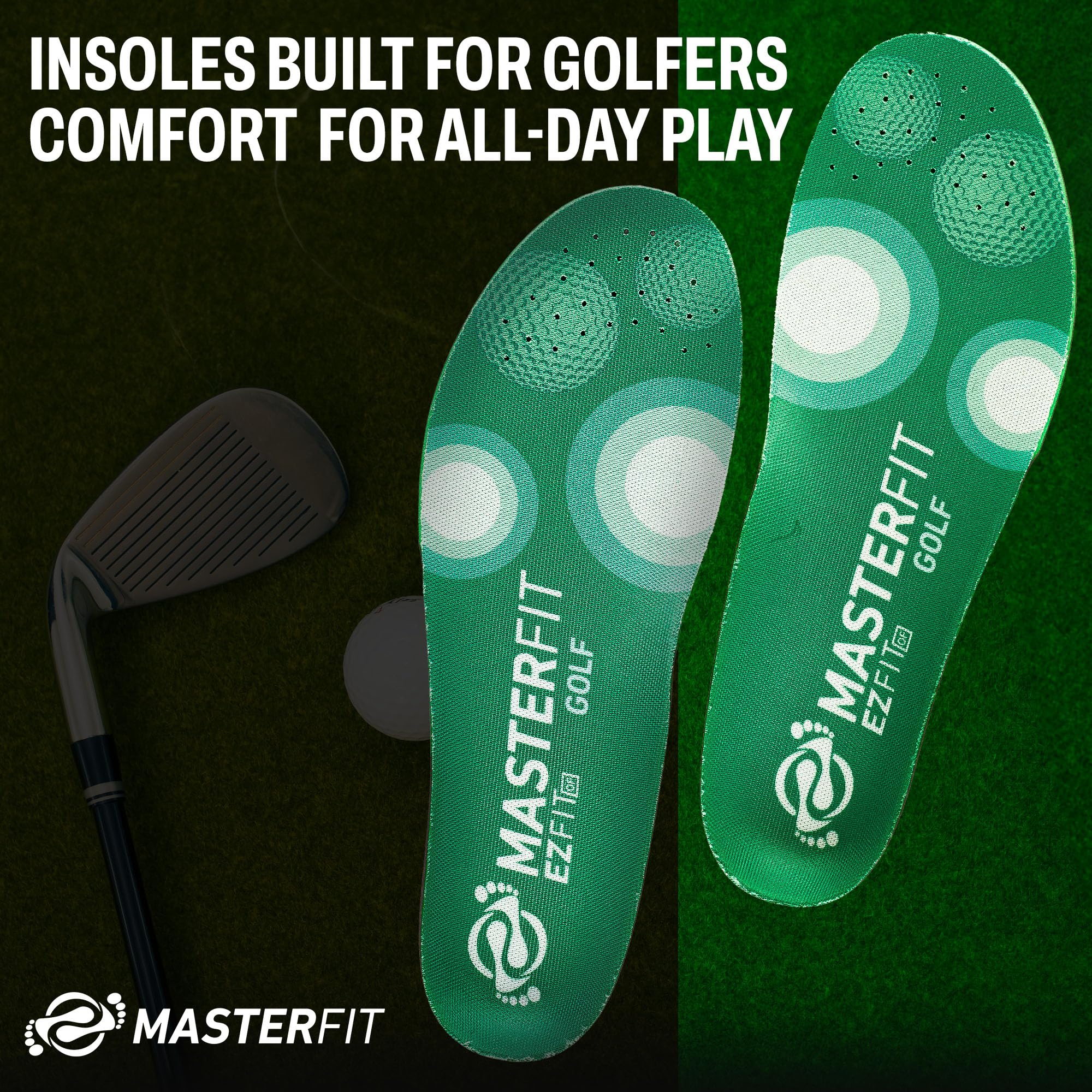 MASTERFIT EZQF odor control keeps feet fresh through all-day practice
