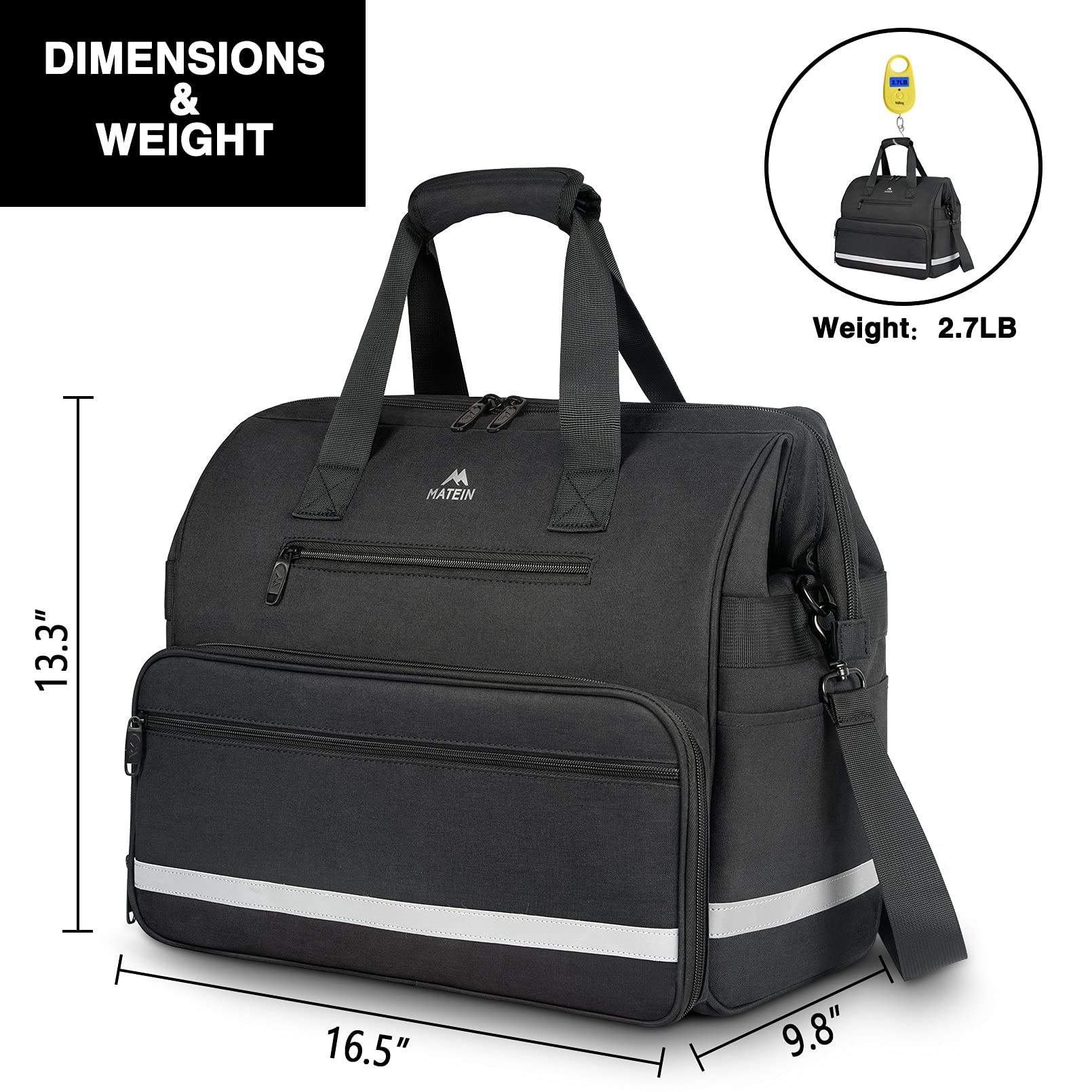 MATEIN bag with removable dividers allows customized clinical layouts.