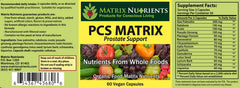 PCS Matrix capsules arranged for daily use to support prostate health.