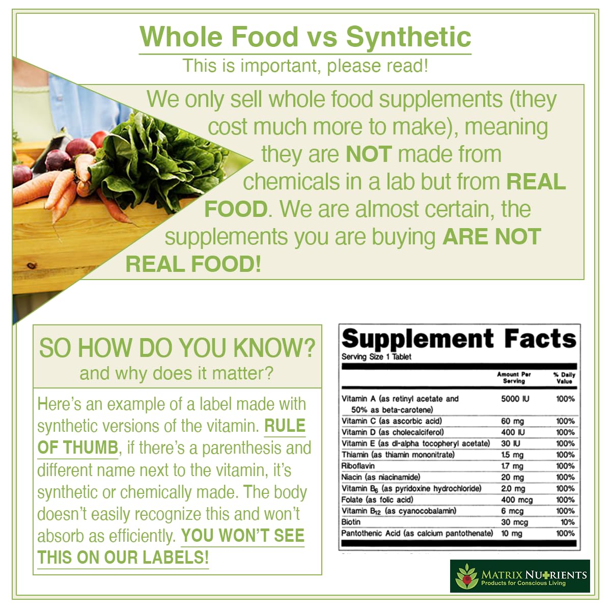 POMI Matrix organic formula emphasizing vegan ingredients