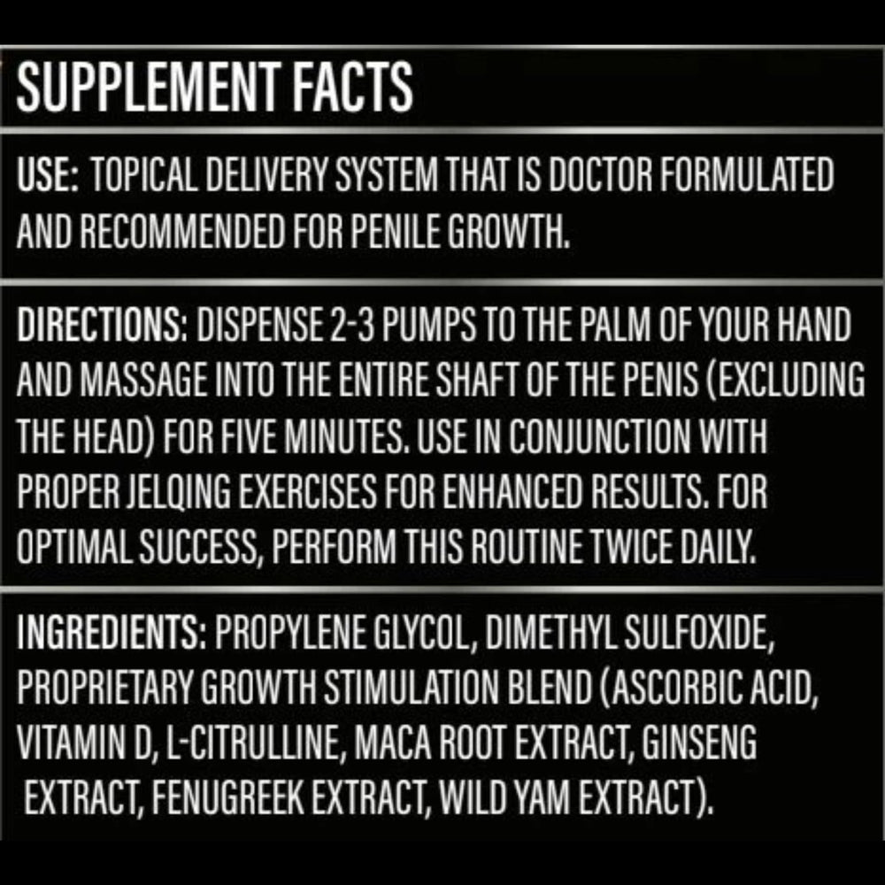 Matrix Vibes enlargement topical endurance-focused application for workouts.