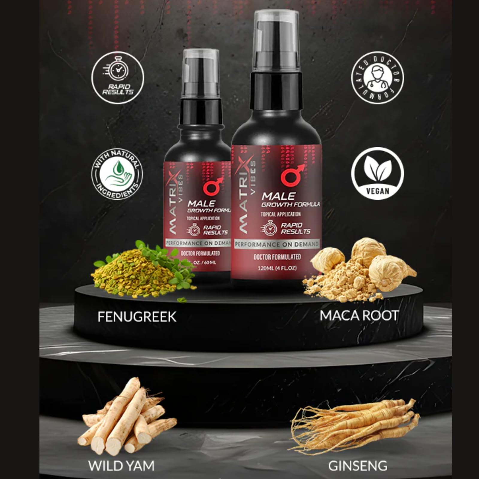 Matrix Vibes enlargement topical texture swirl indicates smooth, even spread.