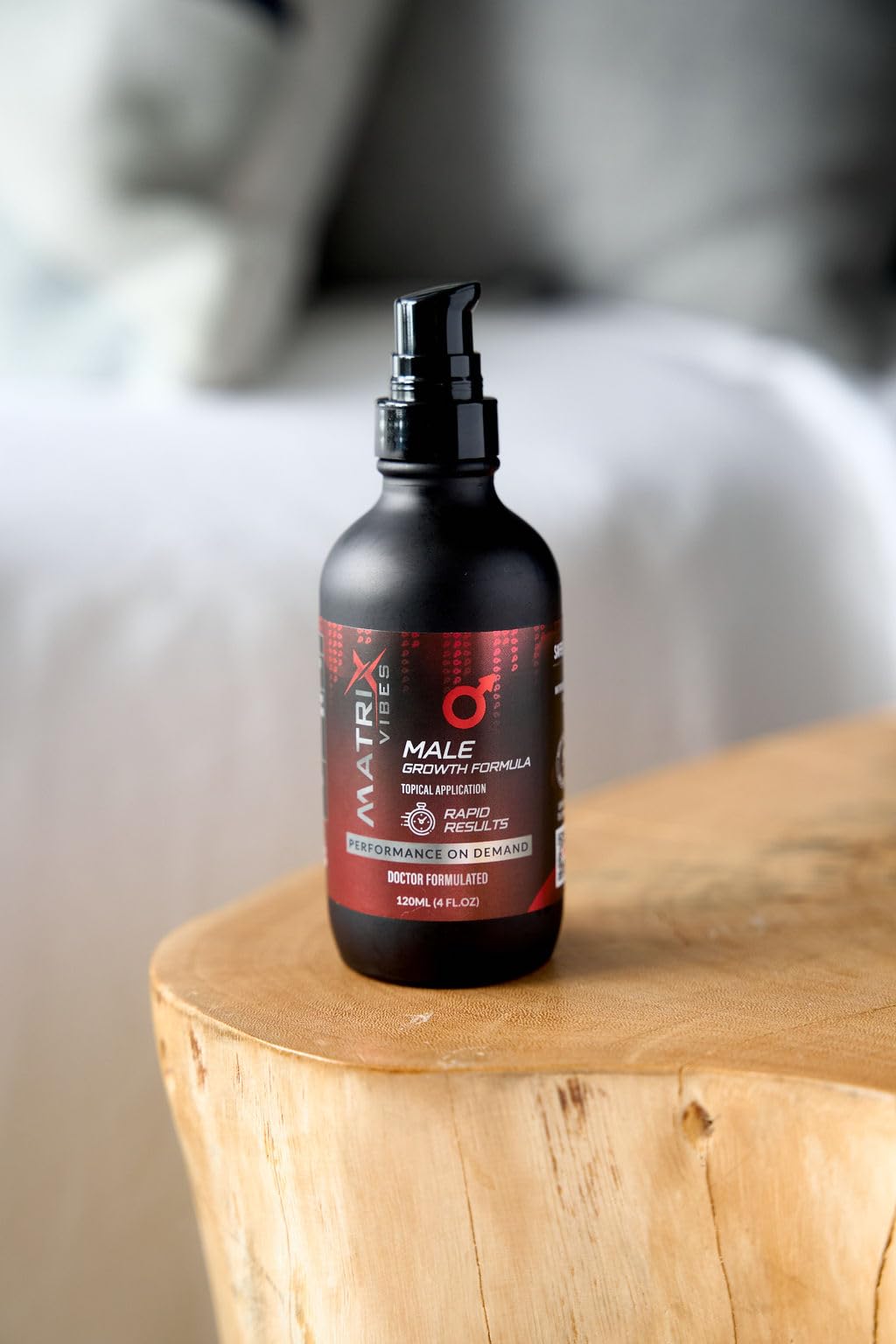 Matrix Vibes enlargement topical in gym use during training session.
