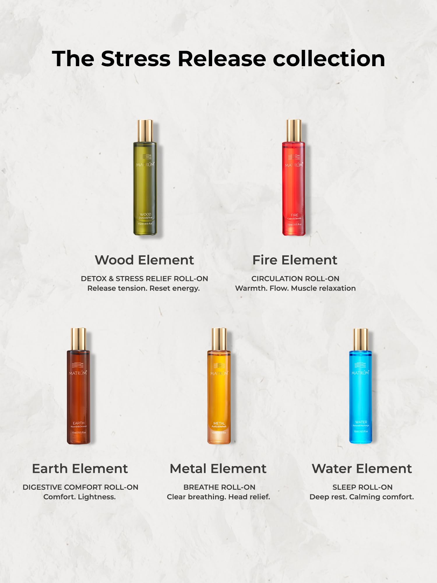 MATRÚM Vegan, organic plant oils ensure skin-safe use.